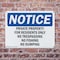 Signmission Private Property For Residents Only No Trespassing OSHA Notice Sign, Plastic, 10in W x 7in L, 2PK OS-2PACK-NS-P-710-L-17832 - alternate 7